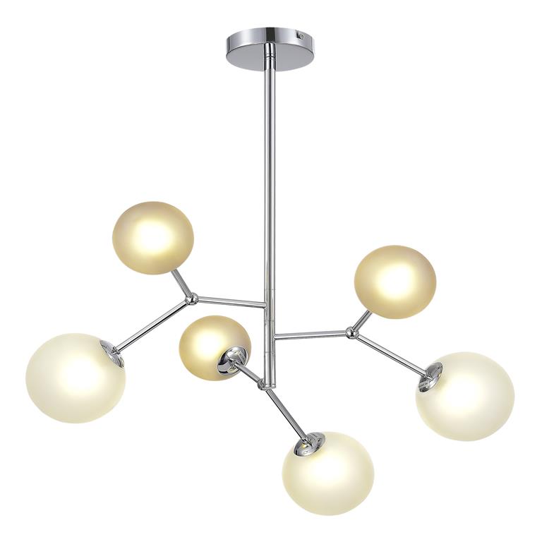 SLE1107-103-06 Светильник подвесной Хром/Белый, Серый G9 LED 6*5W 4000K MALTE