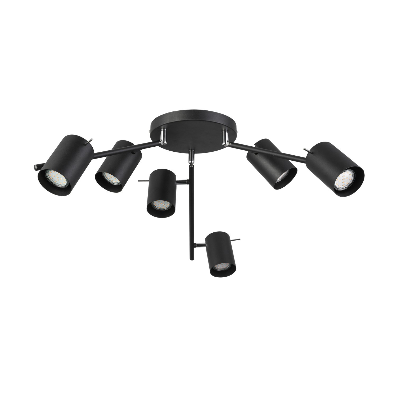 Уценка SL597.402.06 Светильник потолочный ST-Luce Черный/Черный GU10 6*7W Потолочные светильники