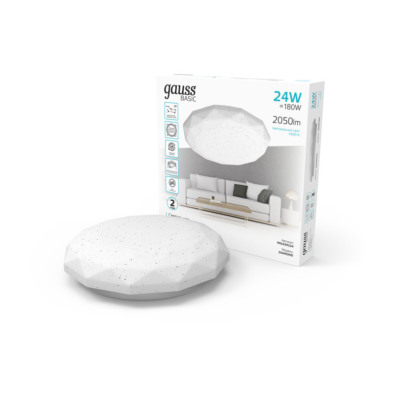Накладной светильник Gauss 995439224