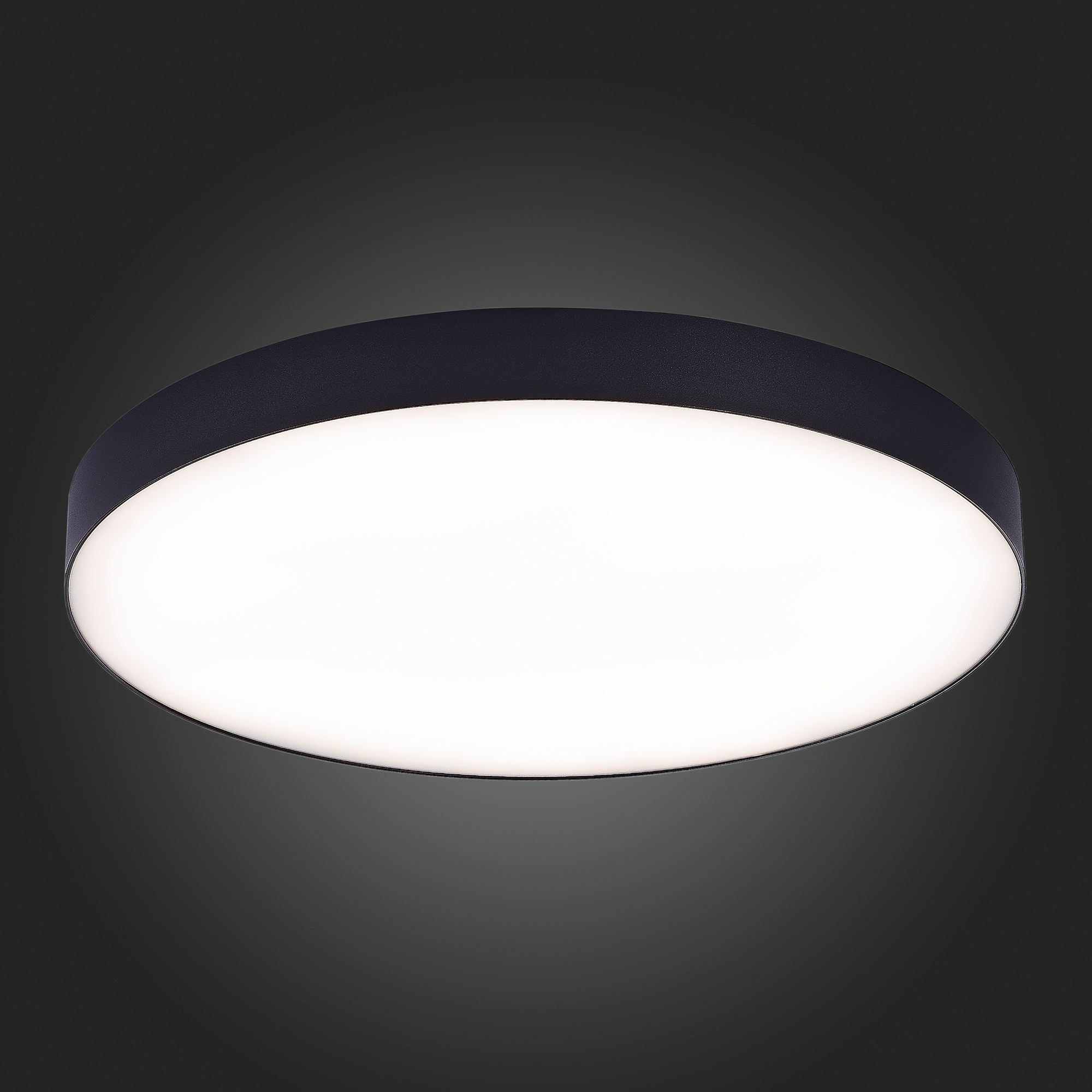 ST606.442.96 Светильник потолочный Черный LED 1*96W 4000K 8 640Lm Ra>85 120° IP20 D600xH55 185-265V Накладные светильники