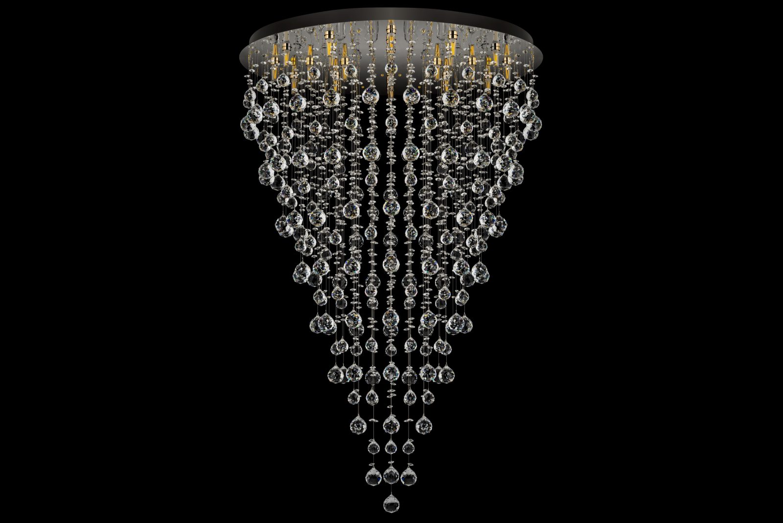 Подвесная хрустальная люстра Arti Lampadari Flusso H 1.4.80.615 N
