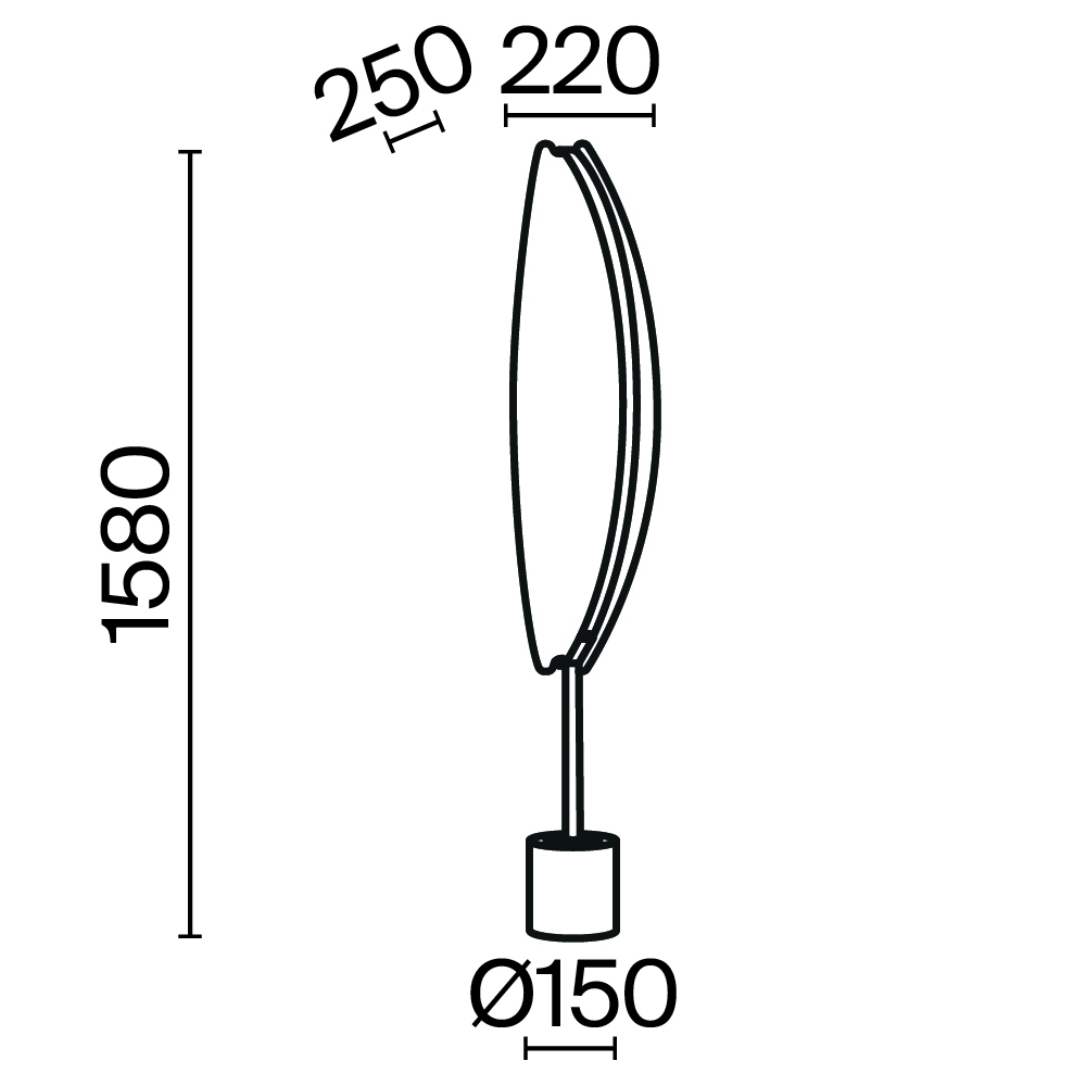 Напольный светильник (торшер) Maytoni MOD281FL-L33BS3K