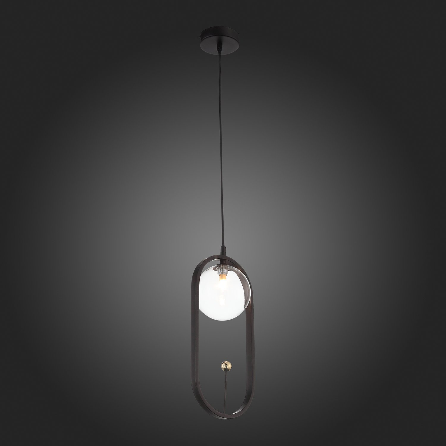 SL1201.403.01 Подвес ST-Luce Черный/Прозрачный G9 1*5W CIRCONO