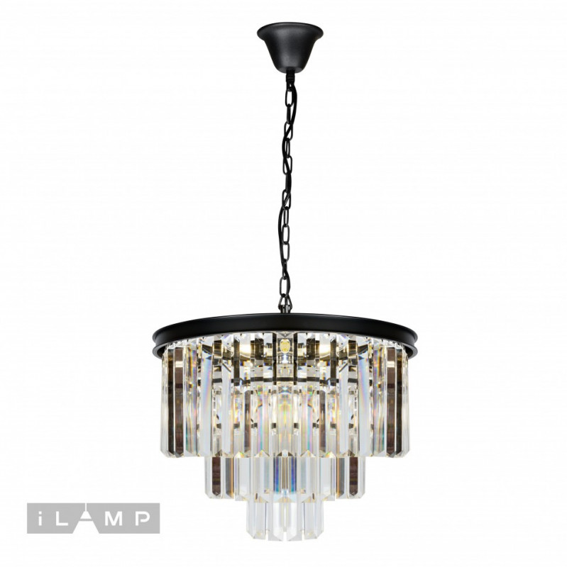 Каскадная люстра iLamp 6101-500 BK