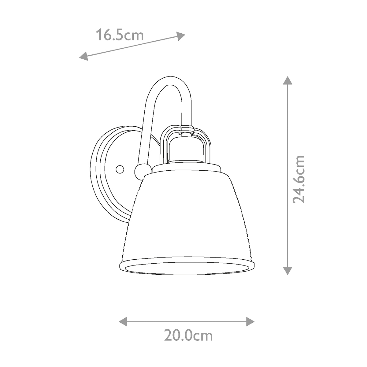Бра для ванных комнат Quoizel, Арт. QZ-DUBLIN1-PNBR