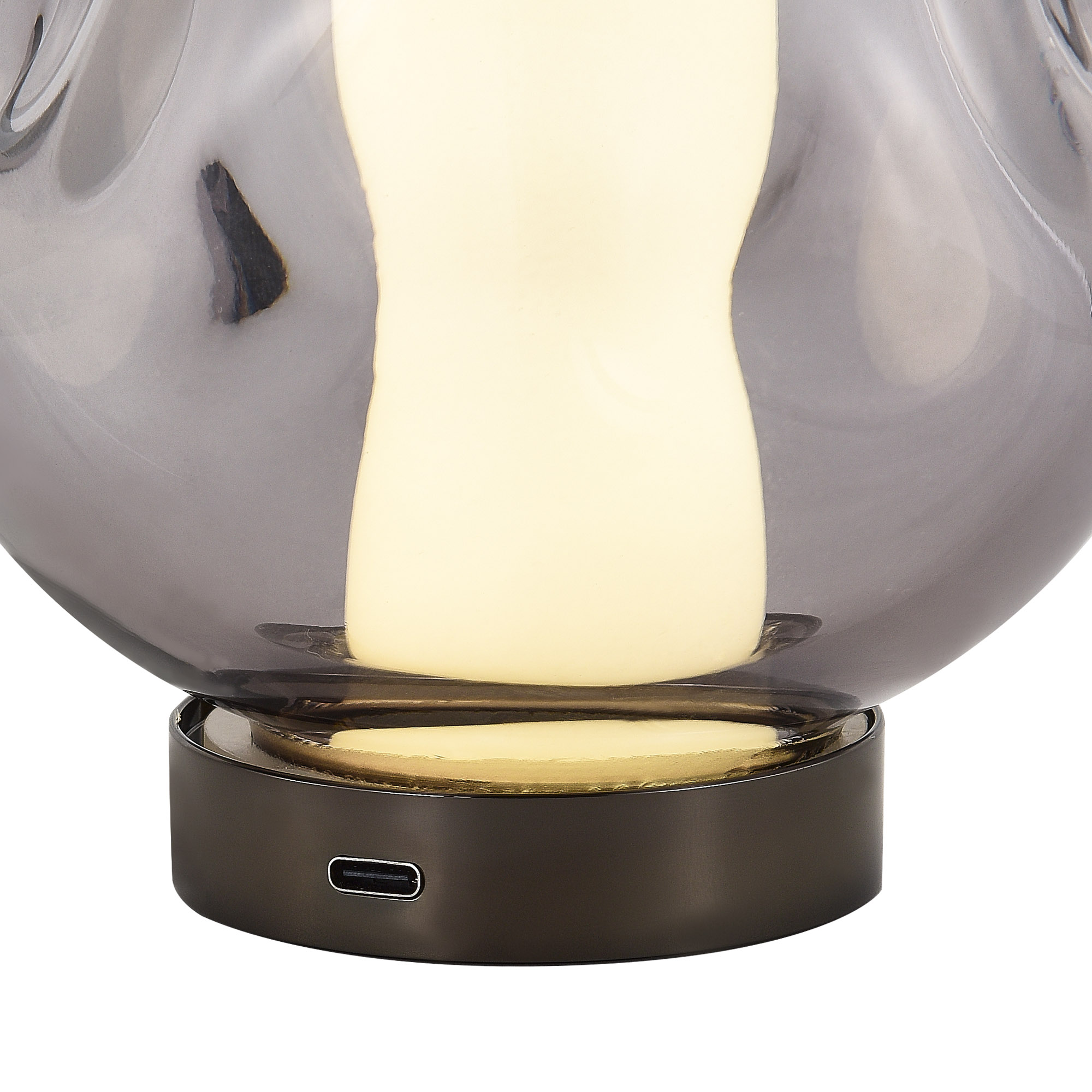 SL6520.404.01 Прикроватная лампа ST-Luce черный жемчуг/прозрачно-дымчатый LED 1*5W 4000K HELMI