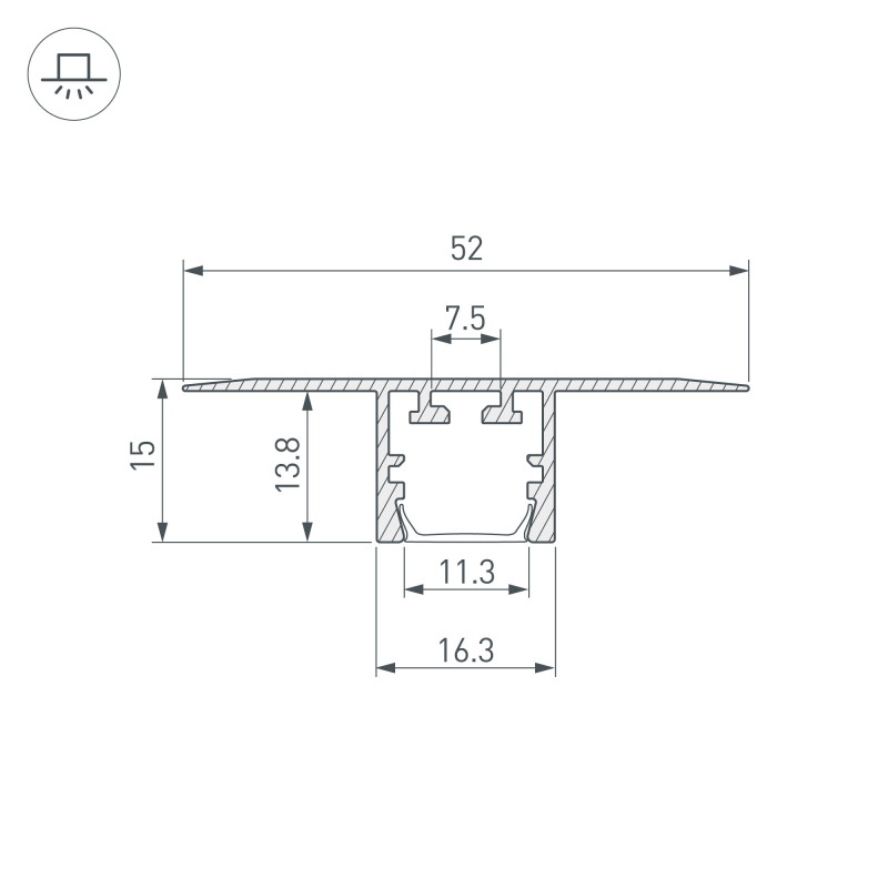 Профиль Arlight 035014