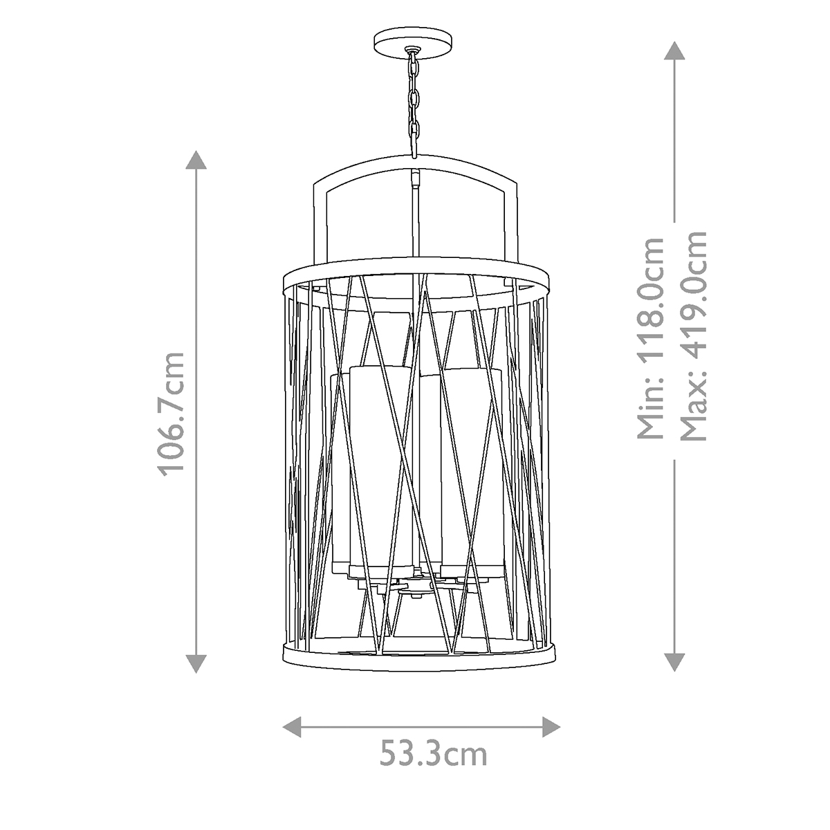 Подвесной светильник Hinkley Lighting, Арт. HK-NEST-P-C-SL