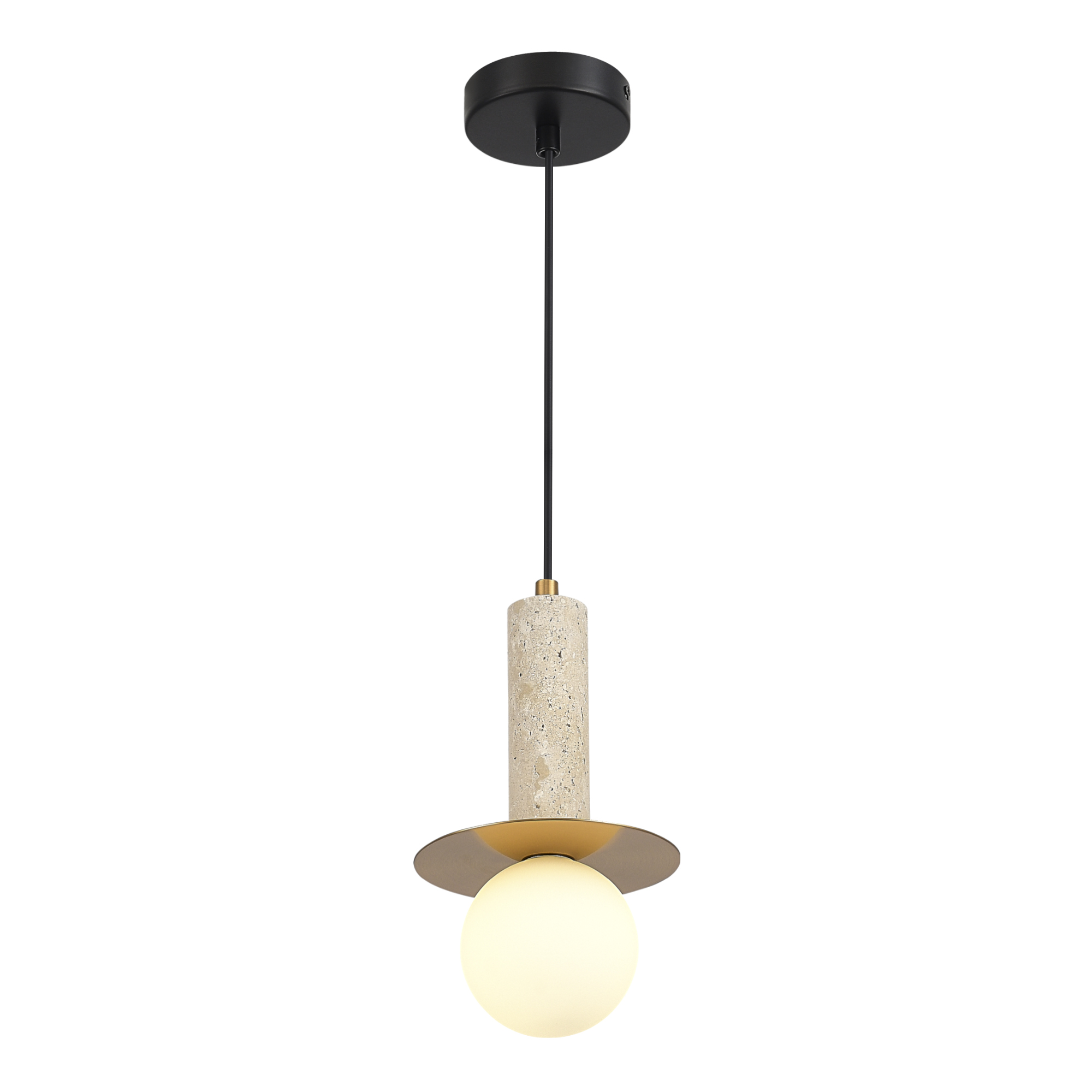 SL1194.303.01 Светильник подвесной ST-Luce латунь/белый G9 1*5W 4000K EARTHY