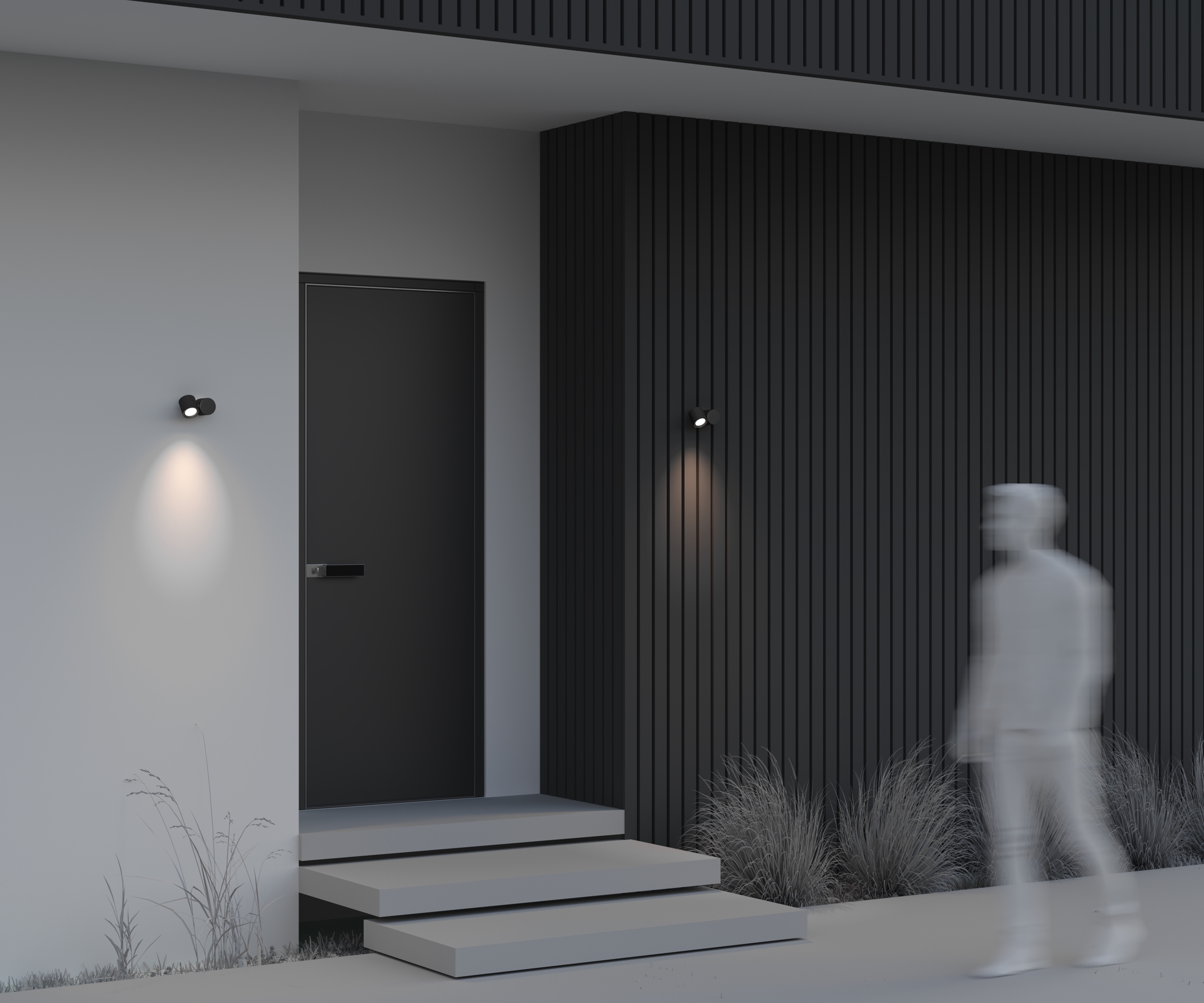 Настенный светильник (бра) Outdoor O010WL-01B