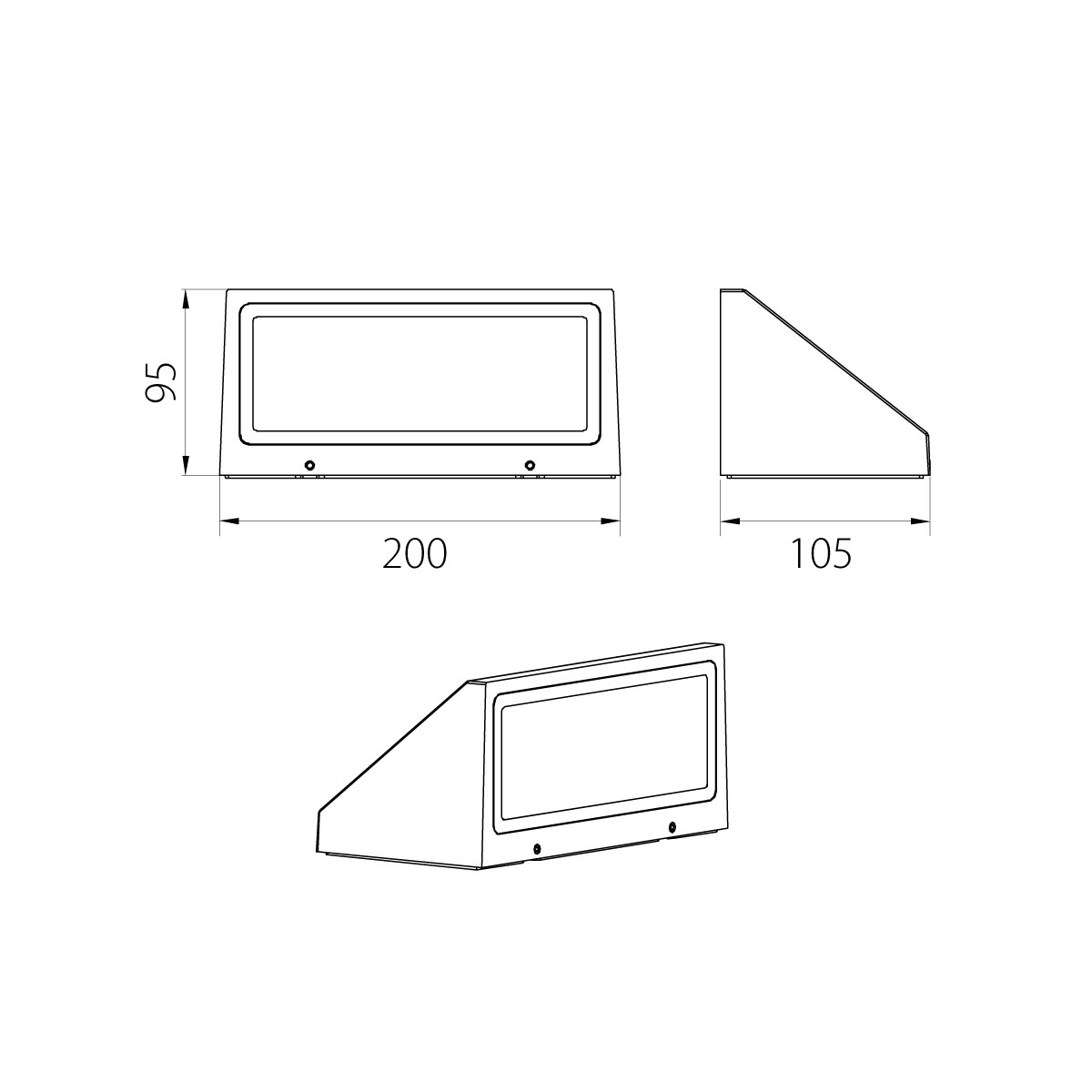 Настенный фонарь Natural Concepts, Арт. NC-003054-DG