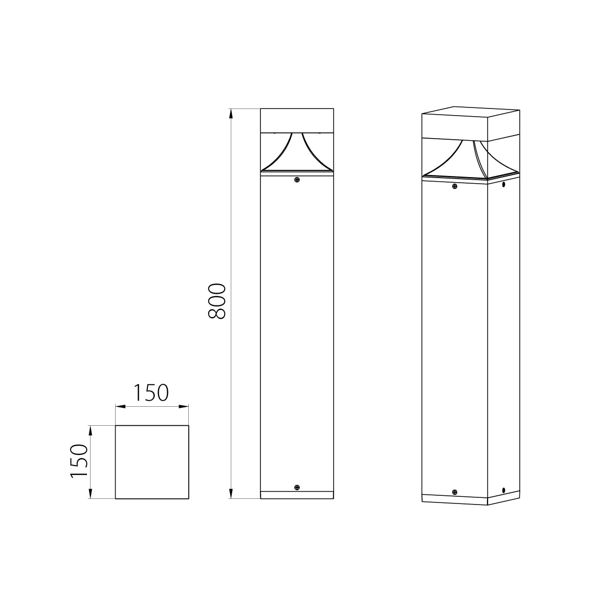 Фонарный столб Natural Concepts, Арт. NC-003240-80-DG