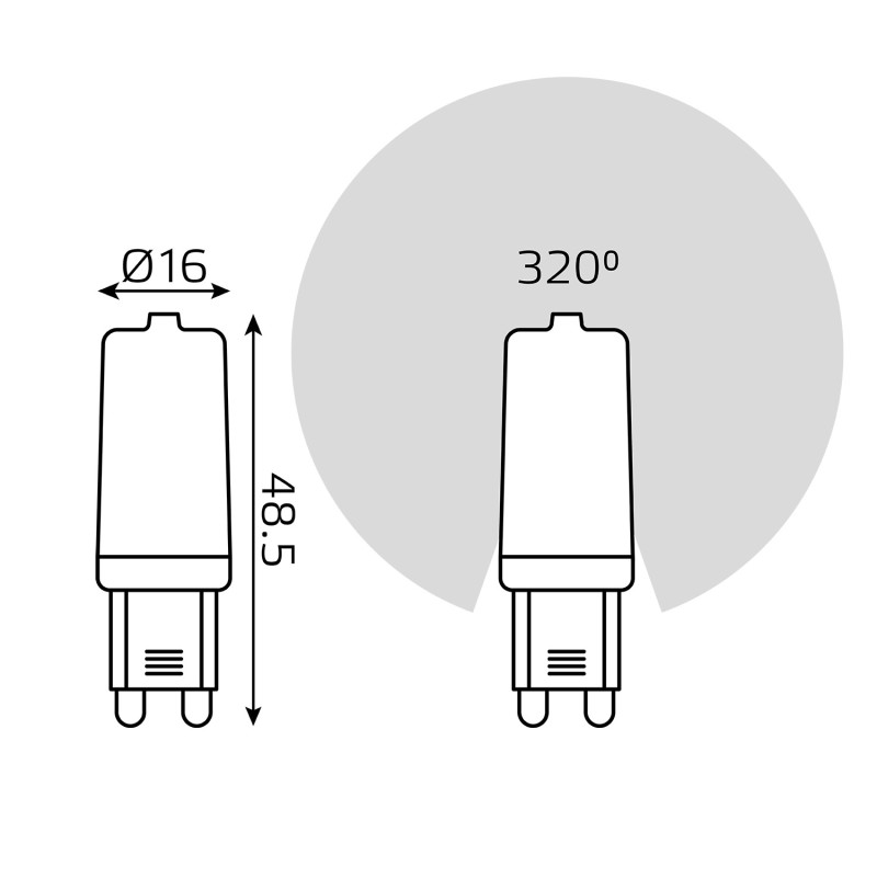 Светодиодная лампа Gauss 14923