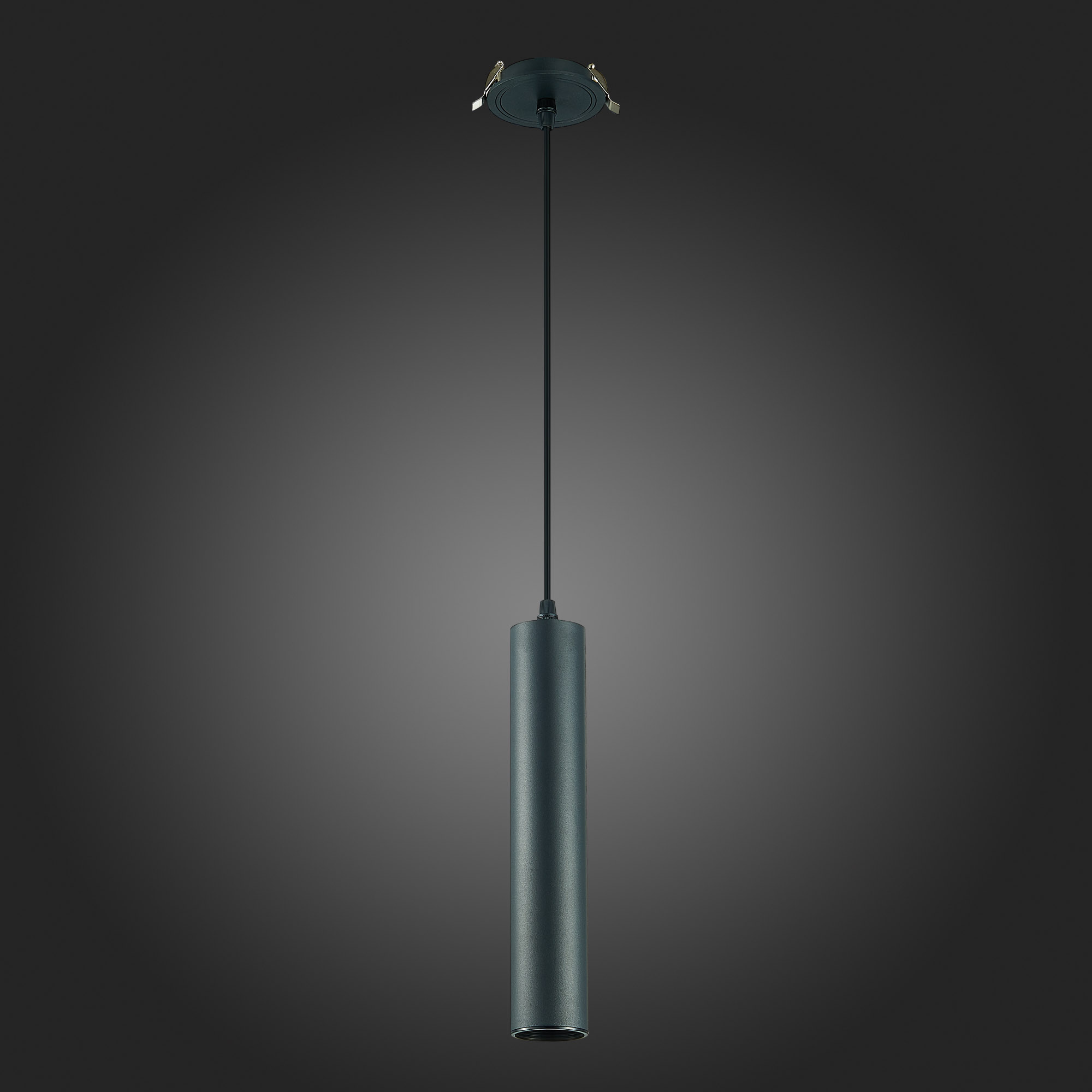 ST151.408.01 Встраиваемый подвесной светильник Черный GU10 1*50W  IP20 D54xH290 220V Без ламп Подвесные светильники