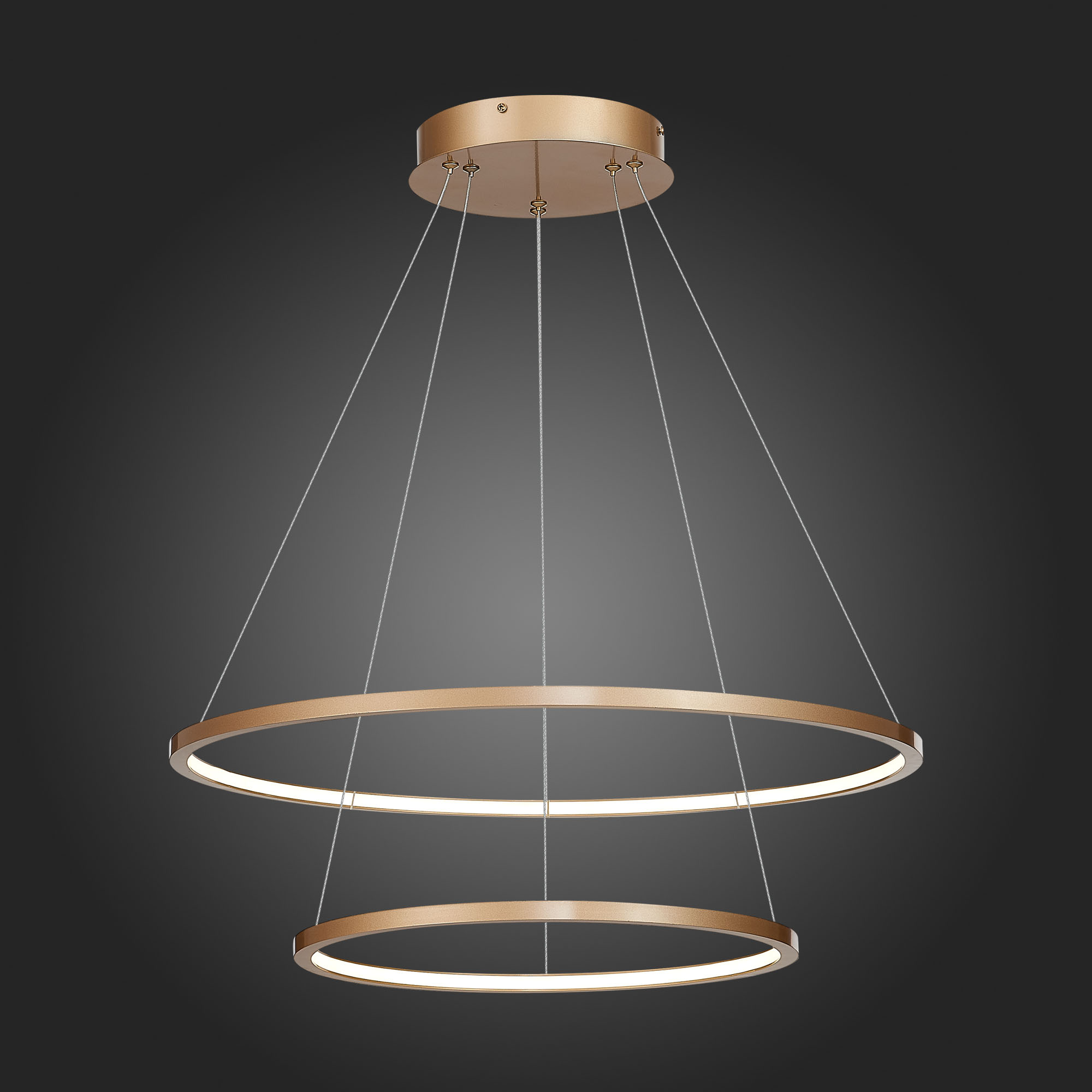 ST603.243.56 Светильник подвесной ST-Luce Золотистый/Белый LED 1*56W 4000K Подвесные светильники