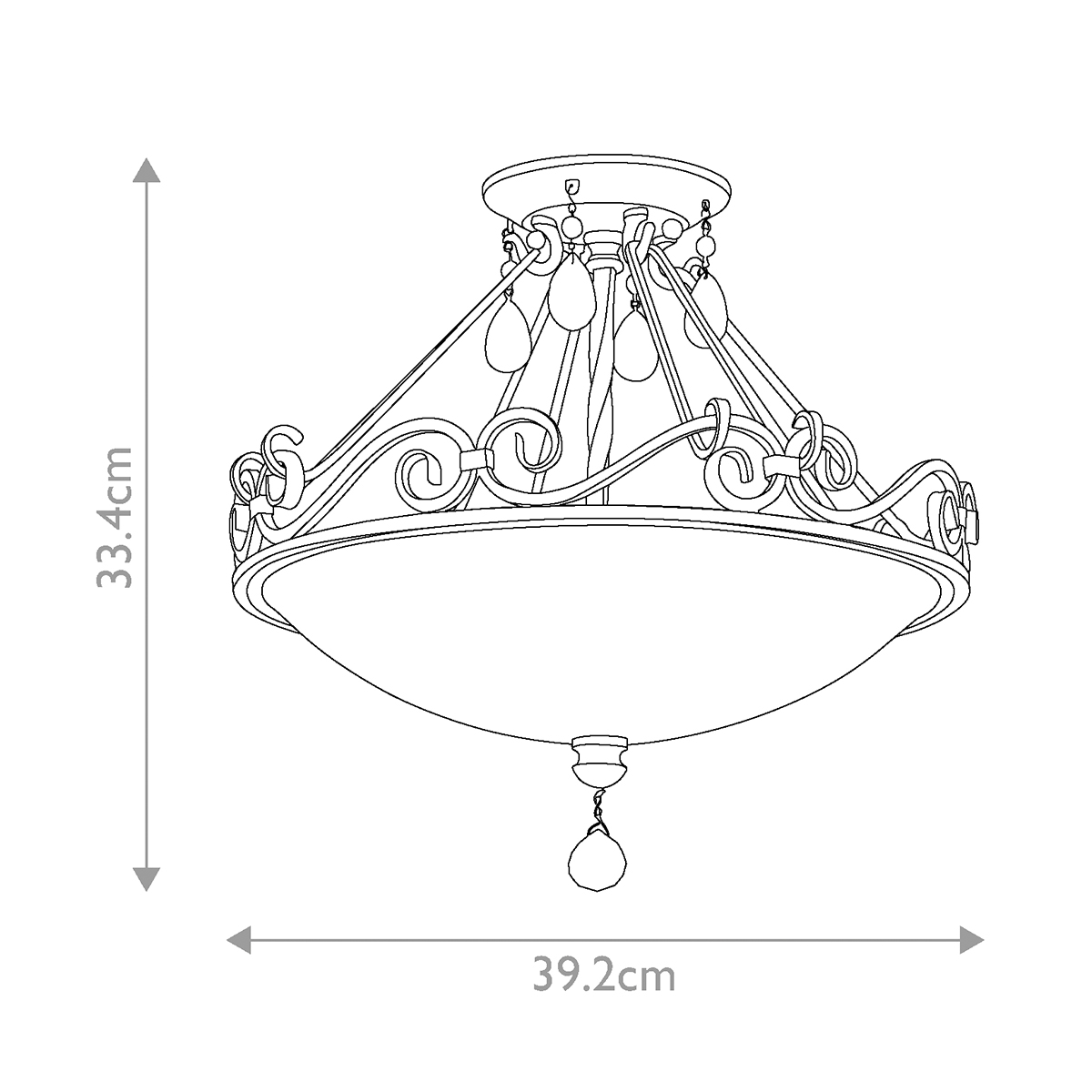 Потолочный светильник Feiss , Арт. FE-CHATEAU-SF