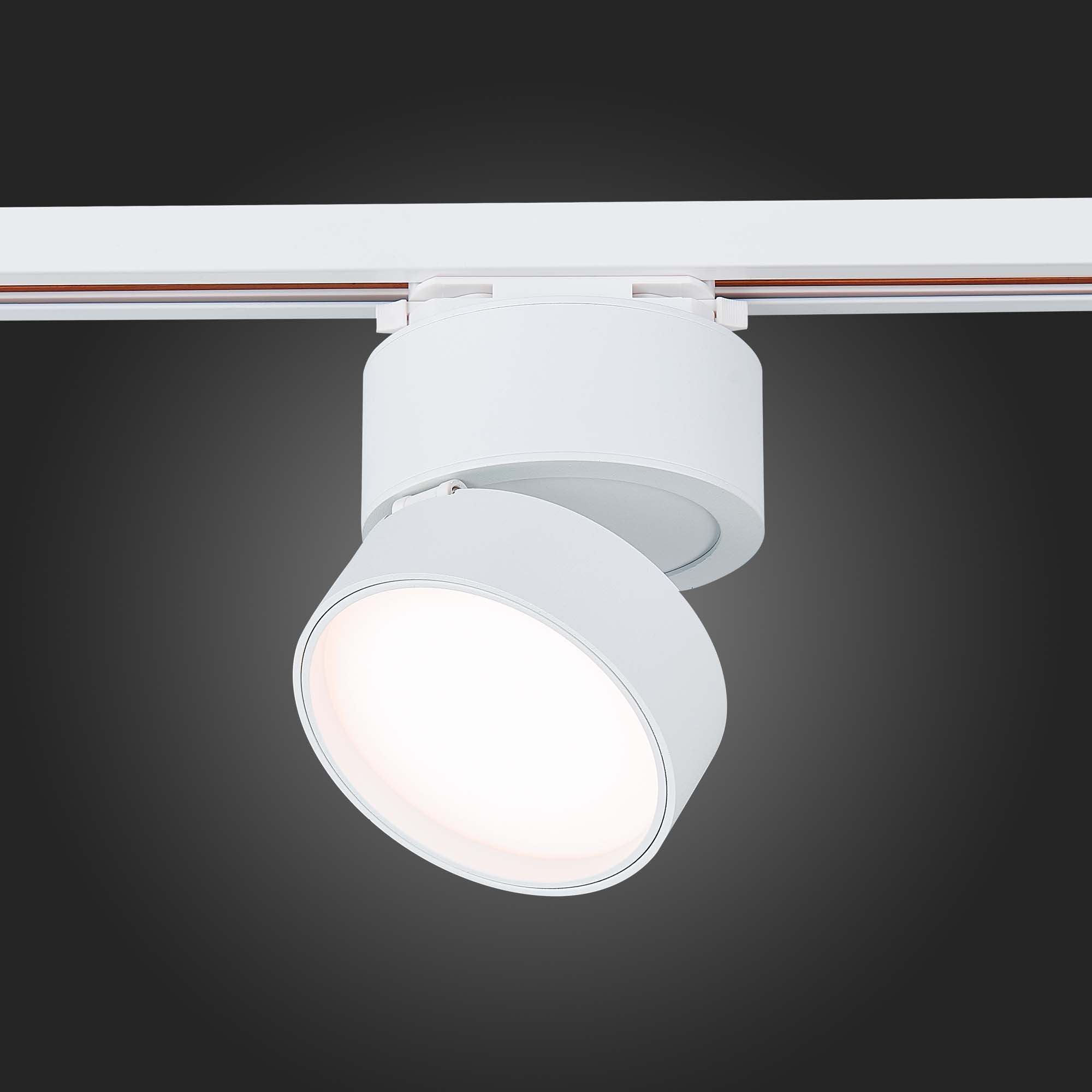 ST651.536.14 Св-к трек. Белый LED 1*14W 3000K 1 100Lm Ra>90 120° IP20 D104xH128 170-240VV BASE