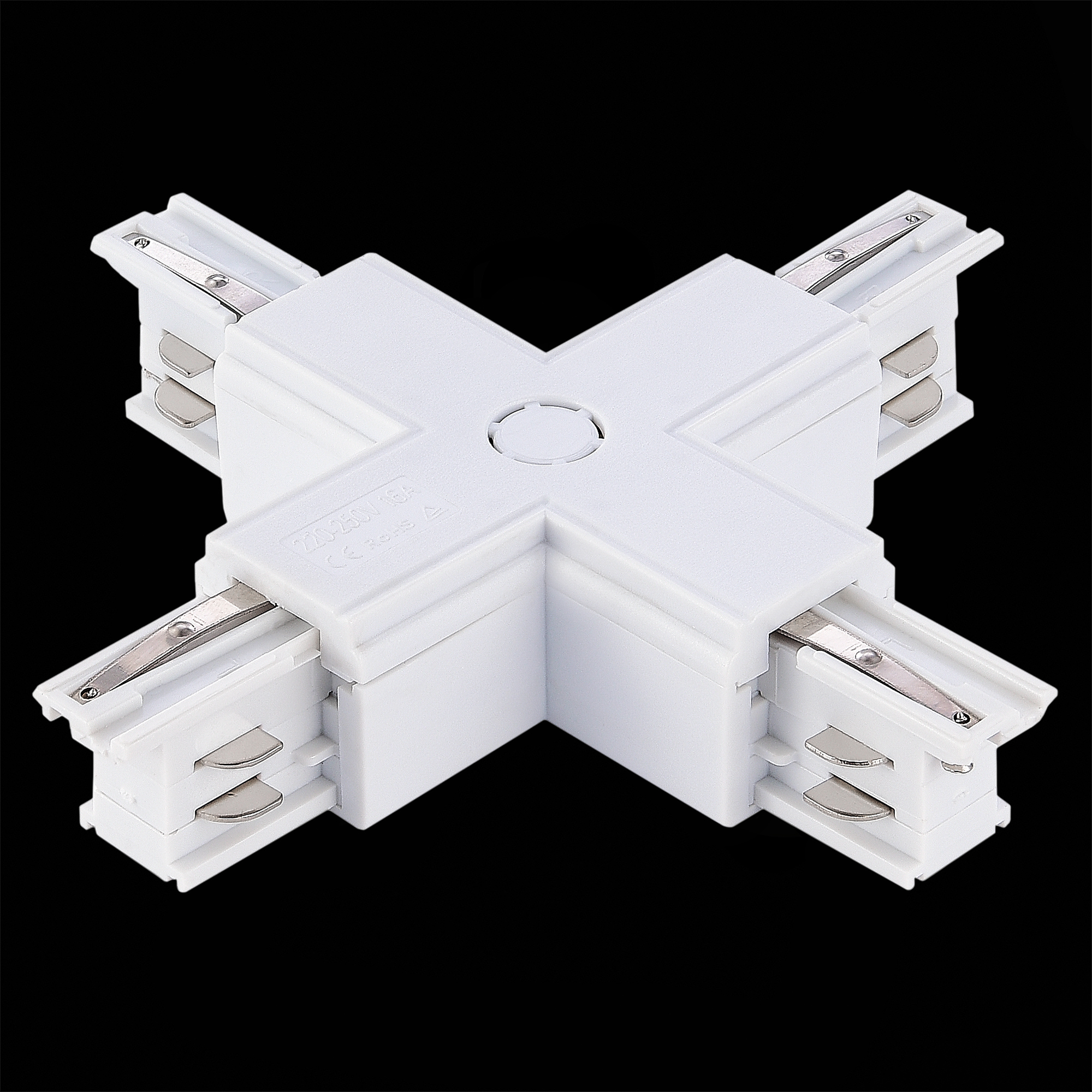 ST030.509.17 Х-образный токоподвод для трехфазного шинопровода ST-Luce Белый TRACE