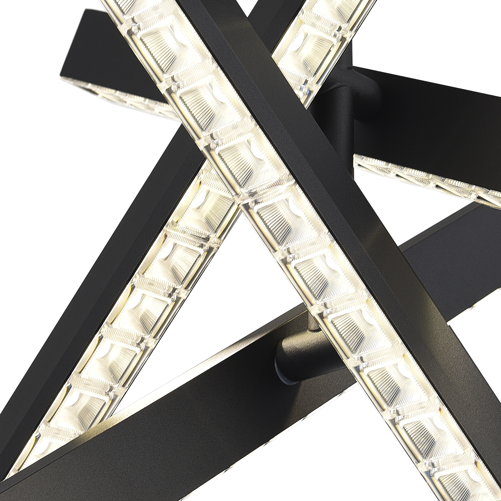 SL1018.413.04 Светильник подвесной ST-Luce черный/прозрачный LED 1*43W 4000K EUCLIDICS