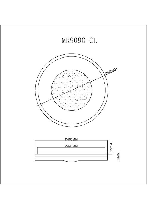 Накладной светильник MyFar MR9090-CL