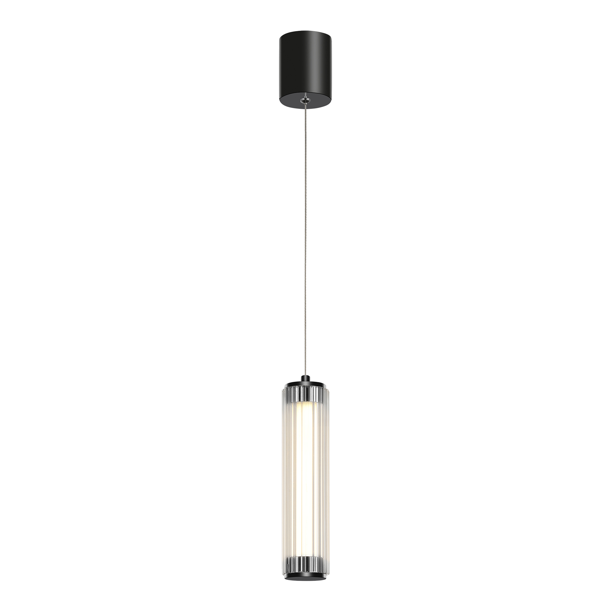 Уценка SL6224.403.01 Светильник подвесной ST-Luce Черный/Прозрачный LED 1*8W 4000K BAMBOO