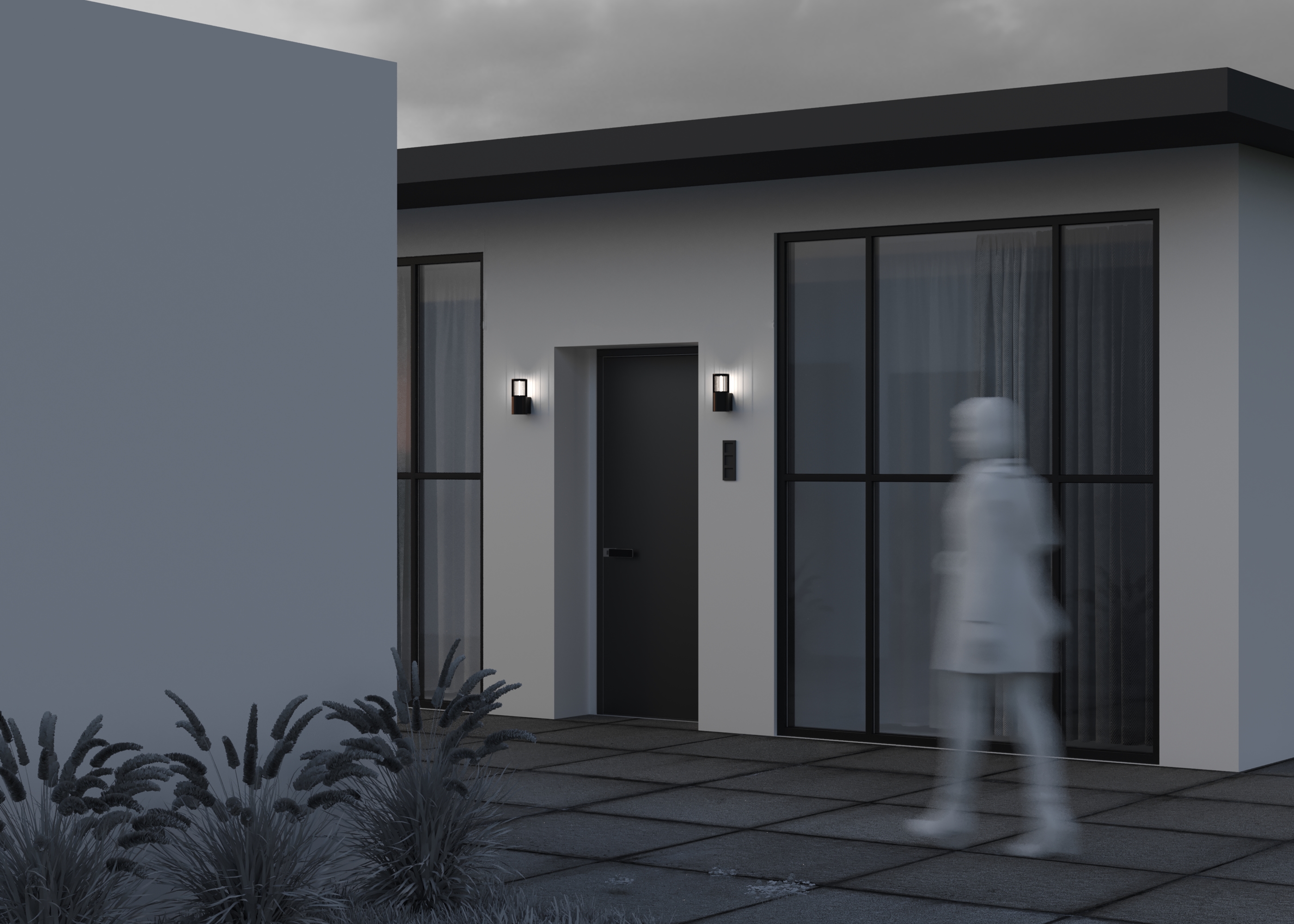 Настенный светильник (бра) Outdoor O492WL-01GF