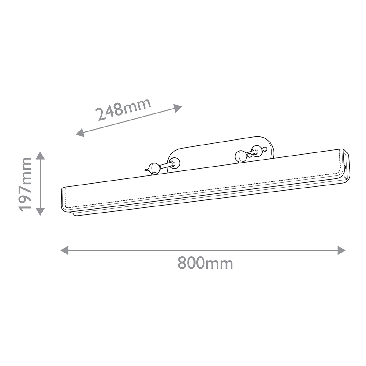 Светильник для картин Alora, Арт. QN-VALISE-PL-L-VBS-TL