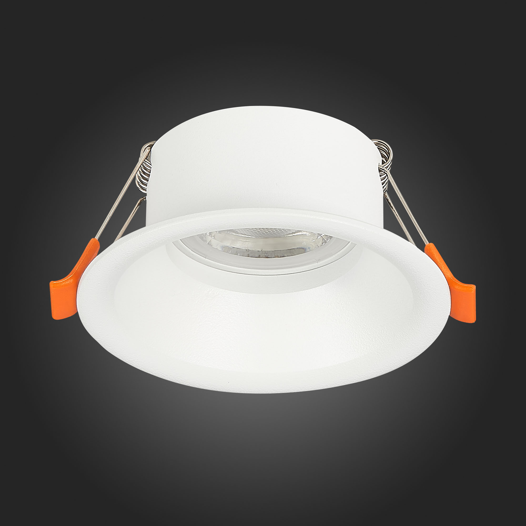 ST201.508.01 Св-к встр. Белый GU10 1*50W  D89xH40 220V Без ламп Встраиваемые светильники