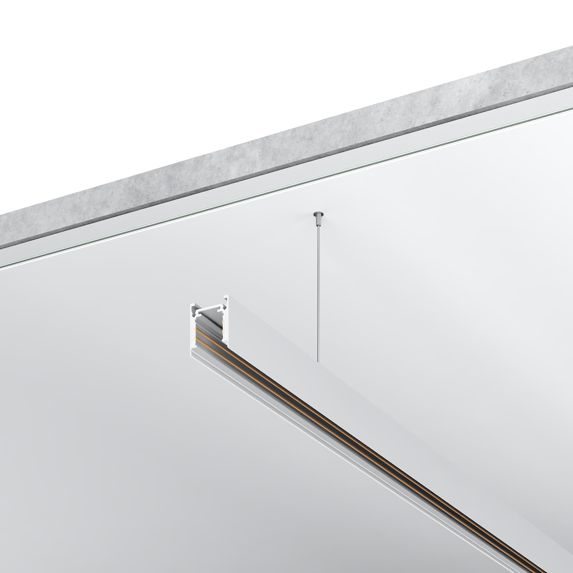 ST1003.529.00 Шинопровод магнитный накладной ST-Luce Белый Длина 2 000мм SKYLINE 48+