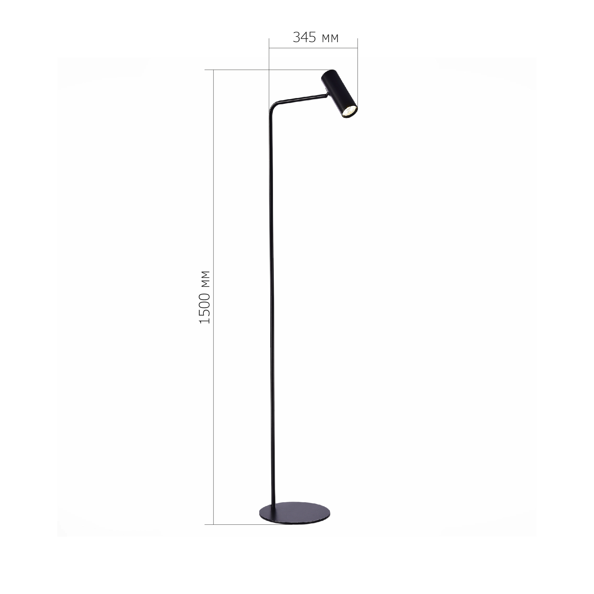 SL1006.405.01 Торшер ST-Luce Черный/Черный LED 1*3W 3000K ARPER
