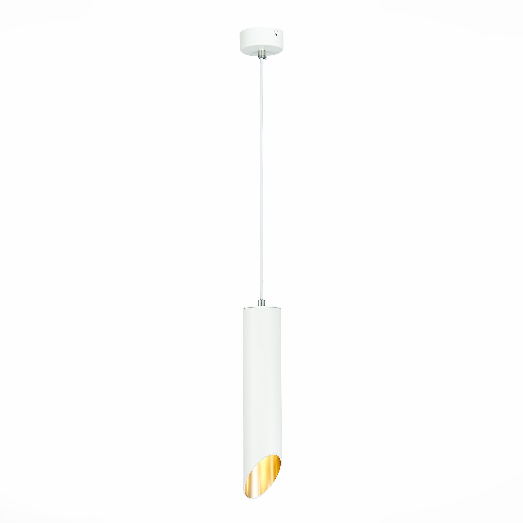 ST152.503.01 Светильник подвесной Белый GU10 1*50W  IP20 D60xH300 220V Без ламп Подвесные светильники