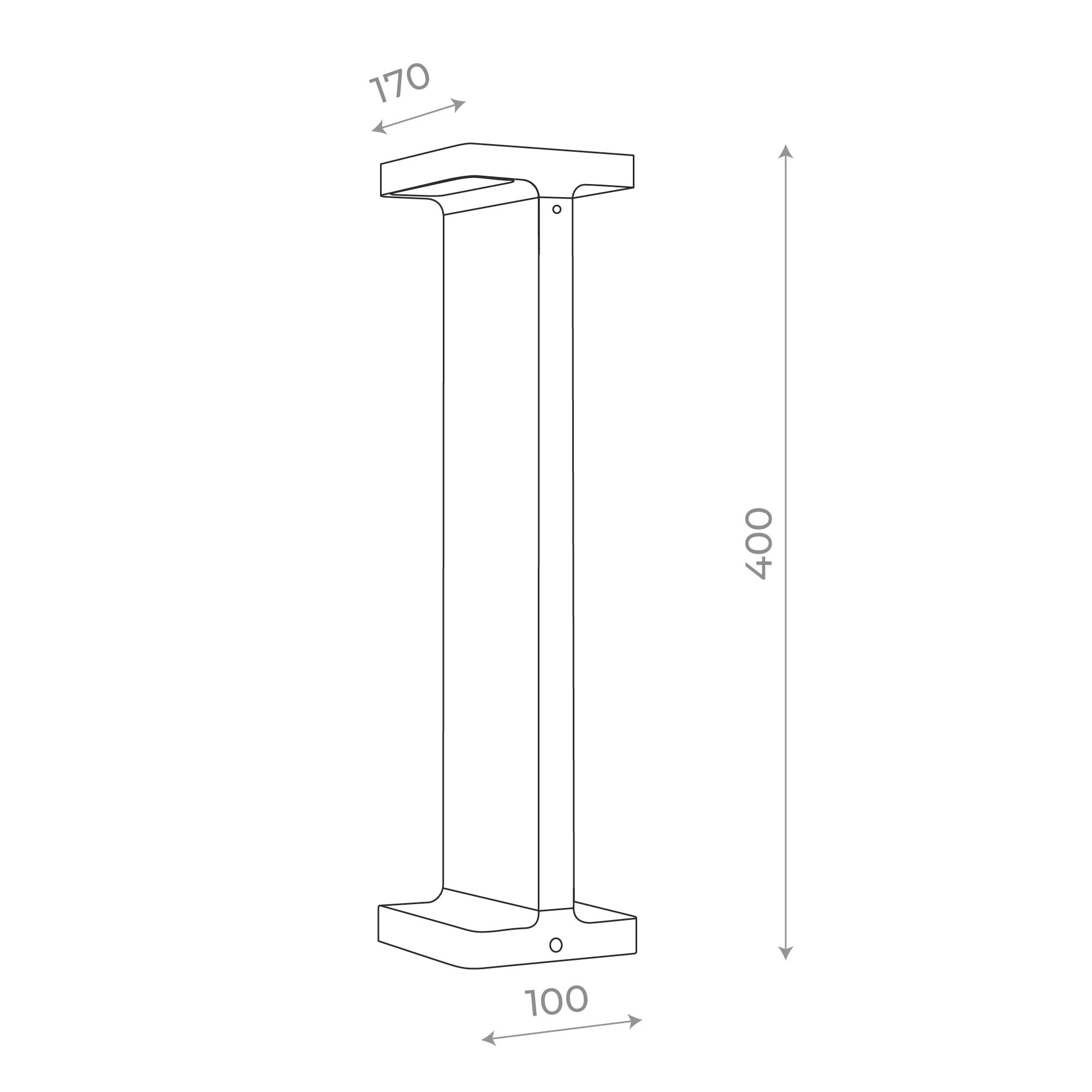 SL095.415.02 Светильник уличный наземный ST-Luce Черный LED 2*5W 4000K DISTESA