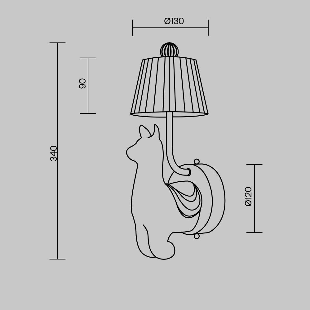 Настенный светильник (бра) Maytoni MOD377WL-L6W3K