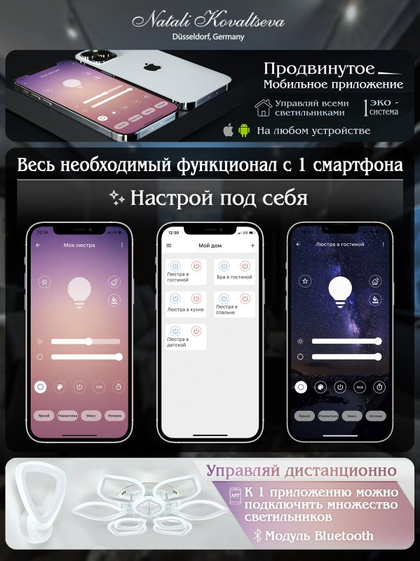 Накладная люстра Natali Kovaltseva LED LAMPS 81116