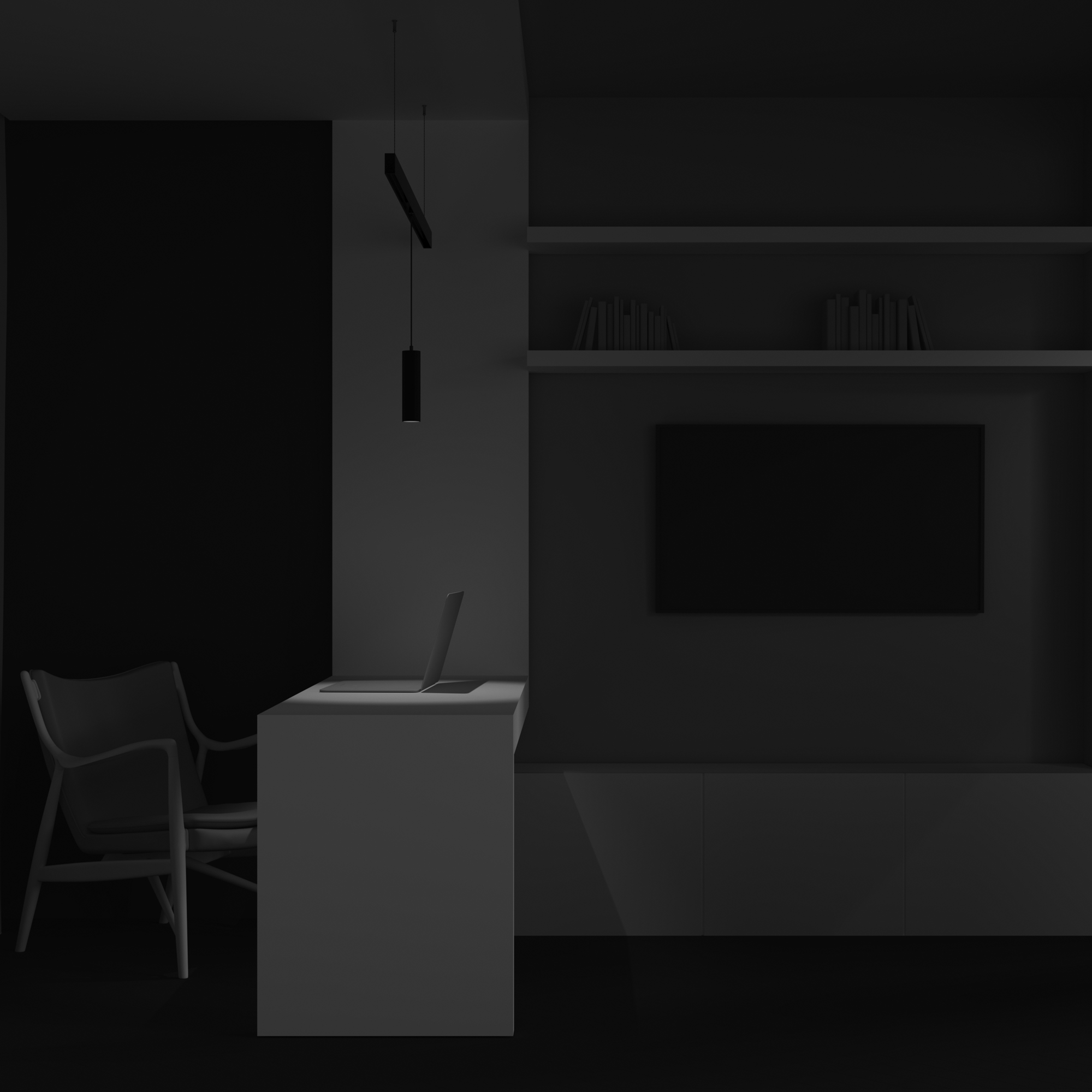 Трековый подвесной светильник Technical TR041-2-12W3K-B