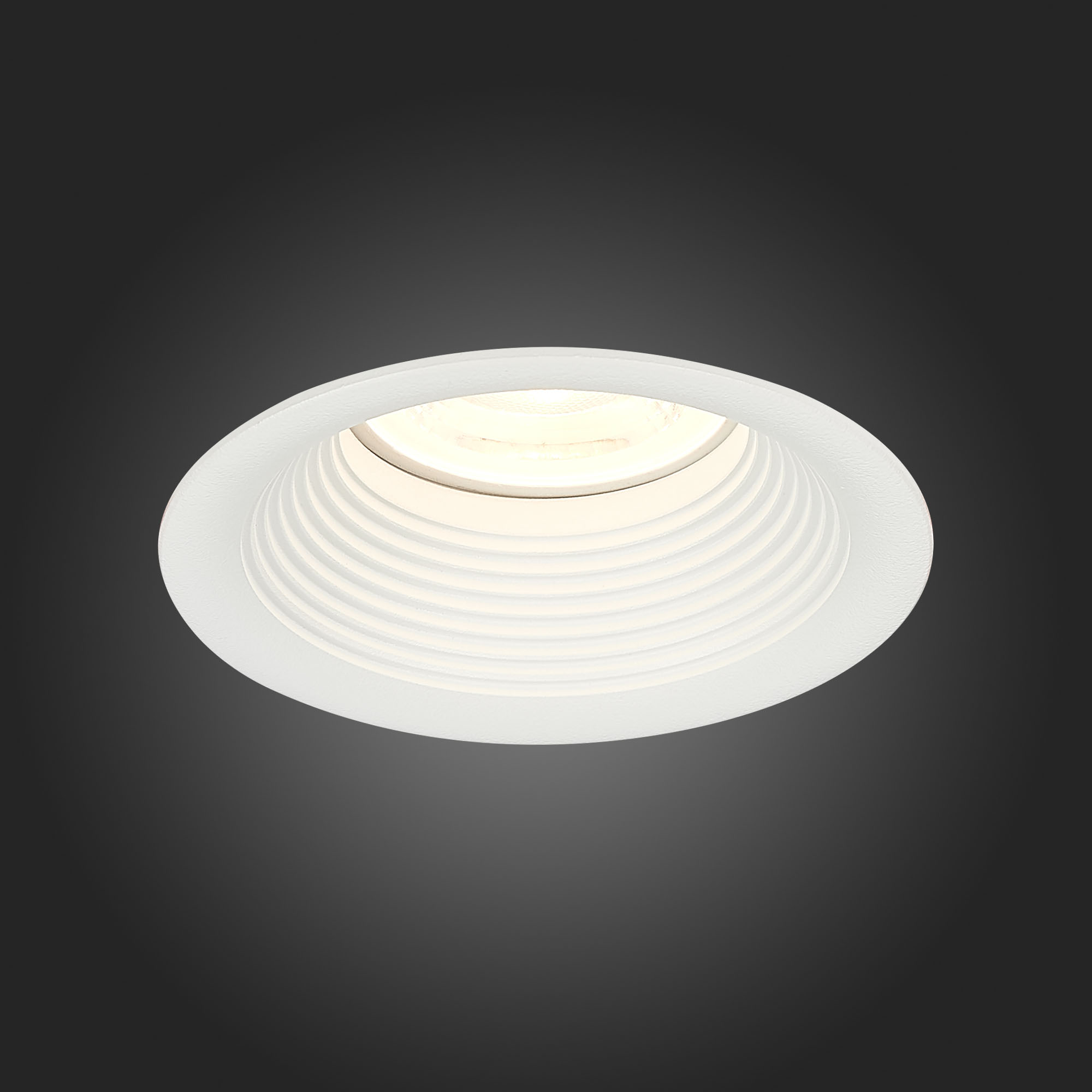 ST202.508.01 Св-к встр. Белый GU10 1*50W  D89xH40 220V Без ламп Встраиваемые светильники