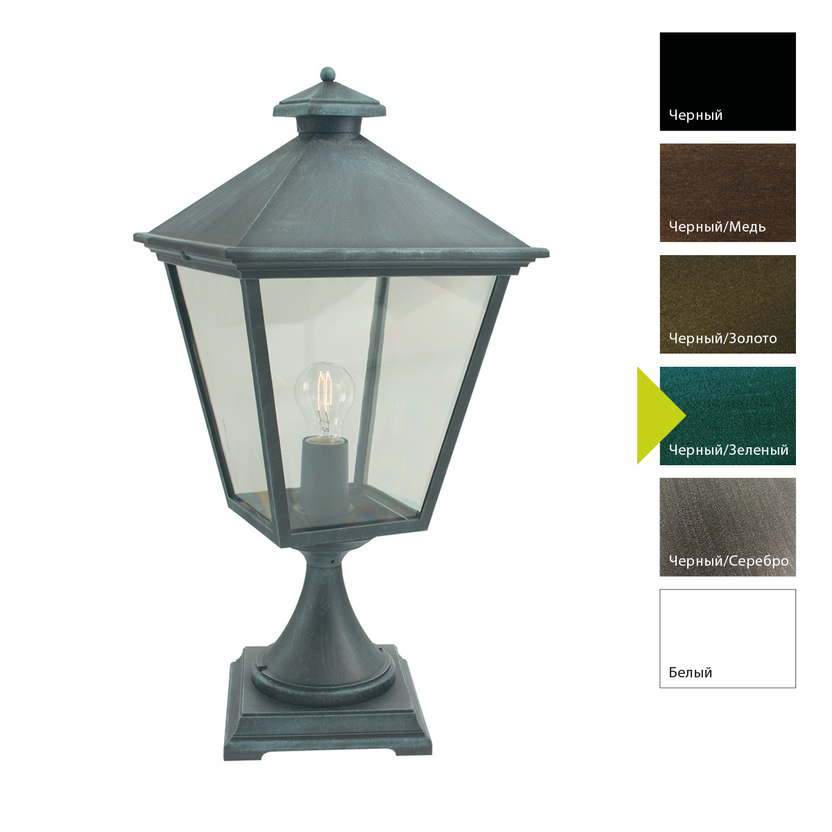 Фонарь-пьедестал Norlys, LONDON BIG BG (Черный/Зеленый)