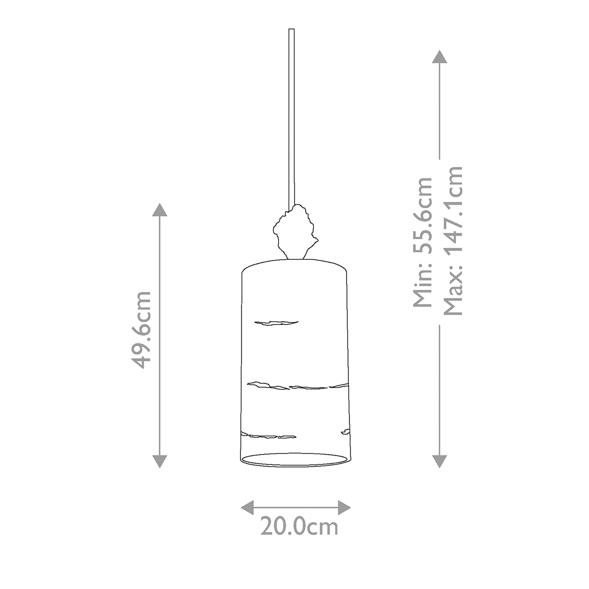 Подвесной светильник Flambeau, Арт. FB-FRAGMENT-S-PS