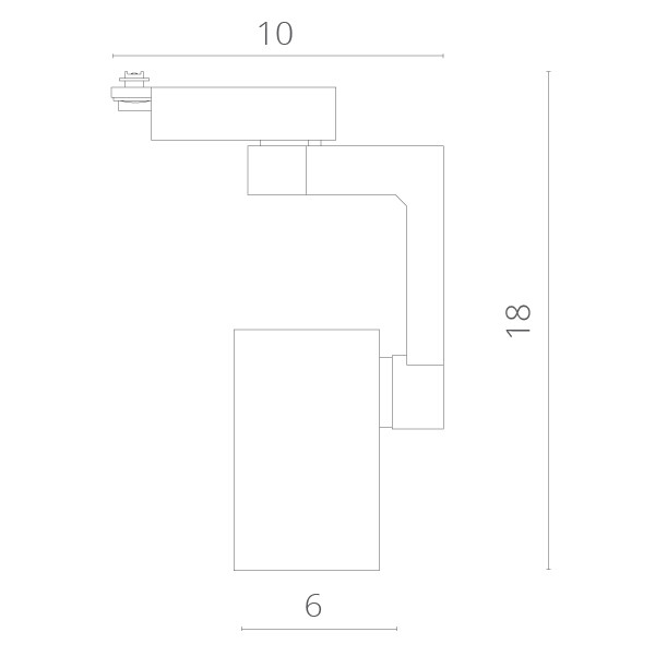 Светильник на шине ARTE Lamp A2310PL-1WH