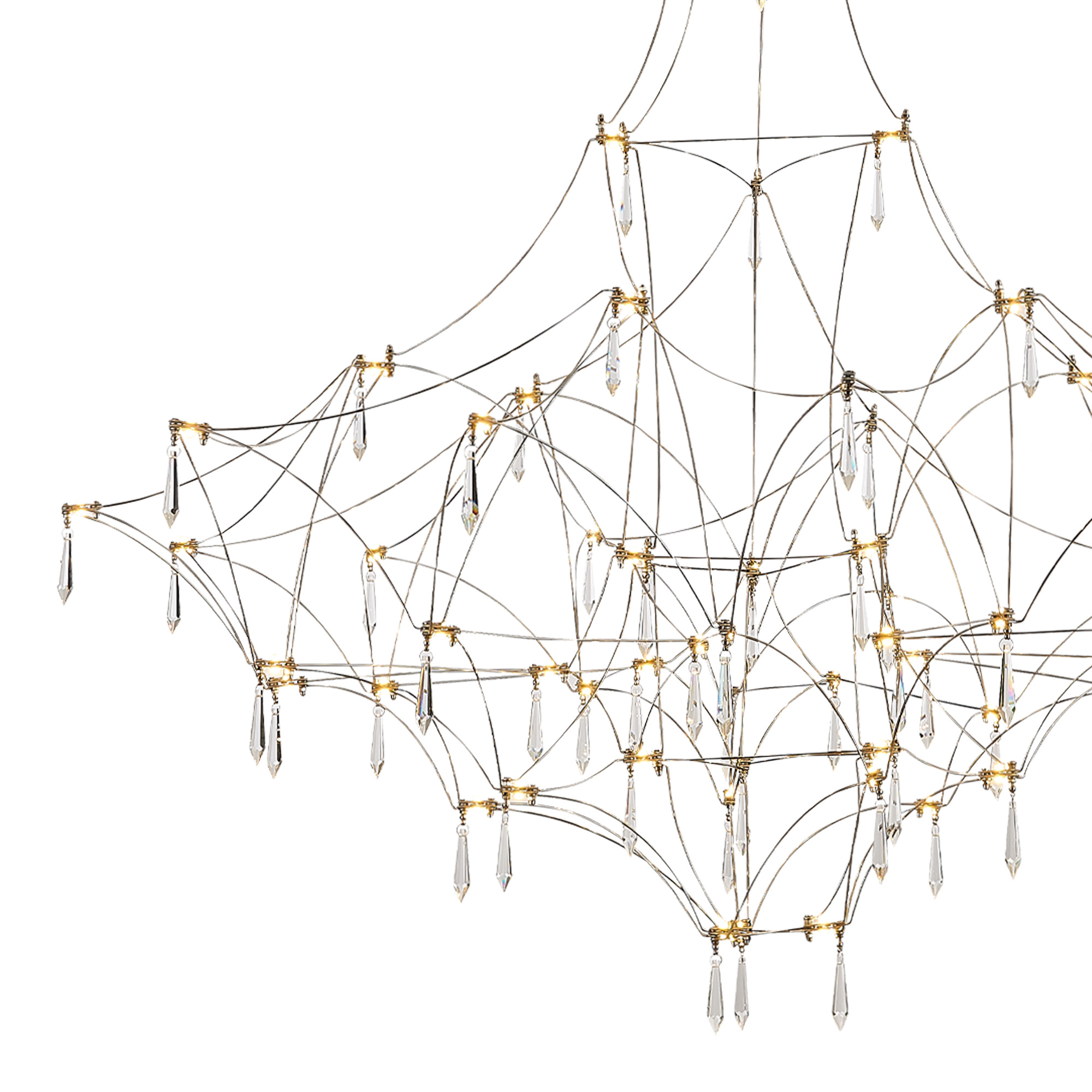 SL6601.113.114 Светильник подвесной ST-Luce Хром/Прозрачный LED 114*0,5W 3000K GRAVETTA