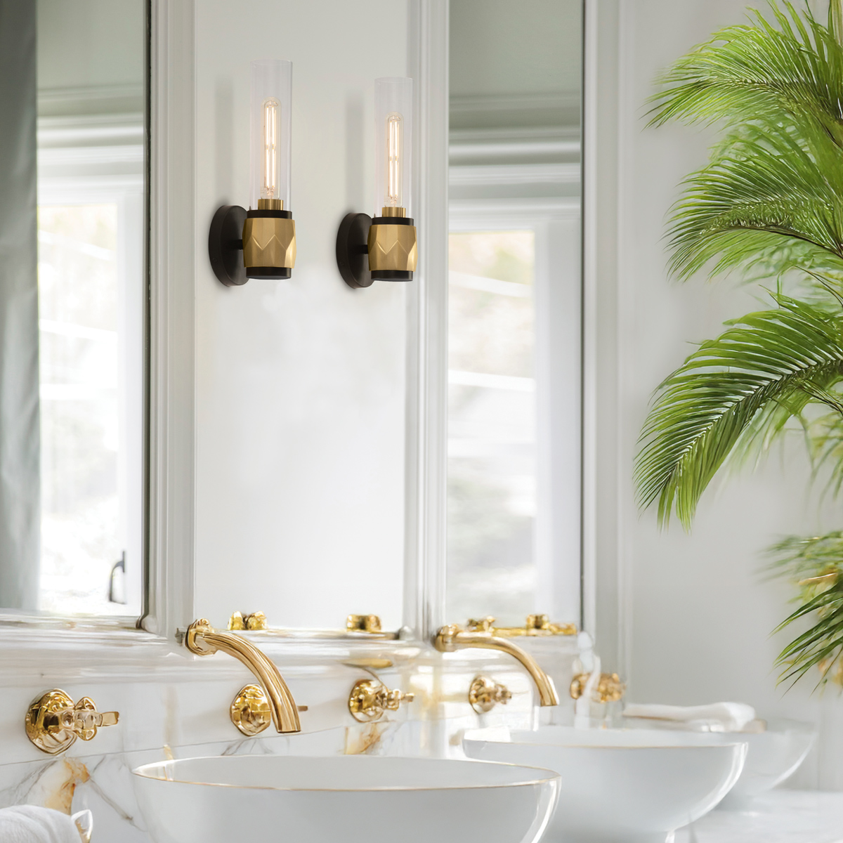 Бра для ванных комнат Hinkley, Арт. HK-ELLISON1-BK-HB