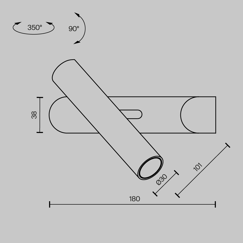 Настенный светильник (бра) Maytoni MOD442WL-L8B3K1