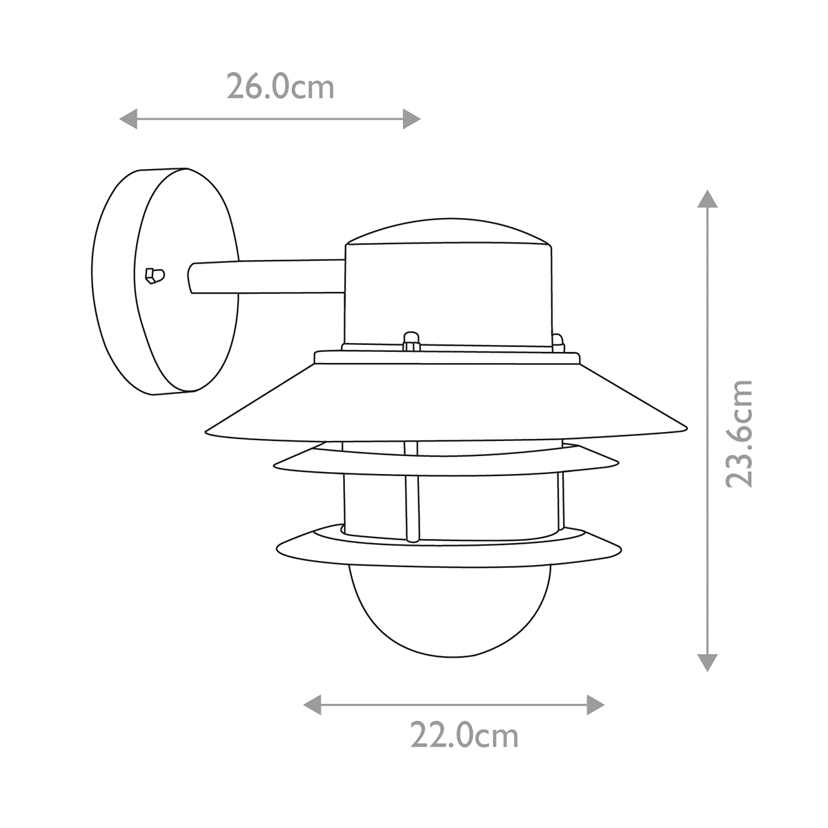 Настенный фонарь Elstead Lighting, Арт. COPENHAGEN-BK