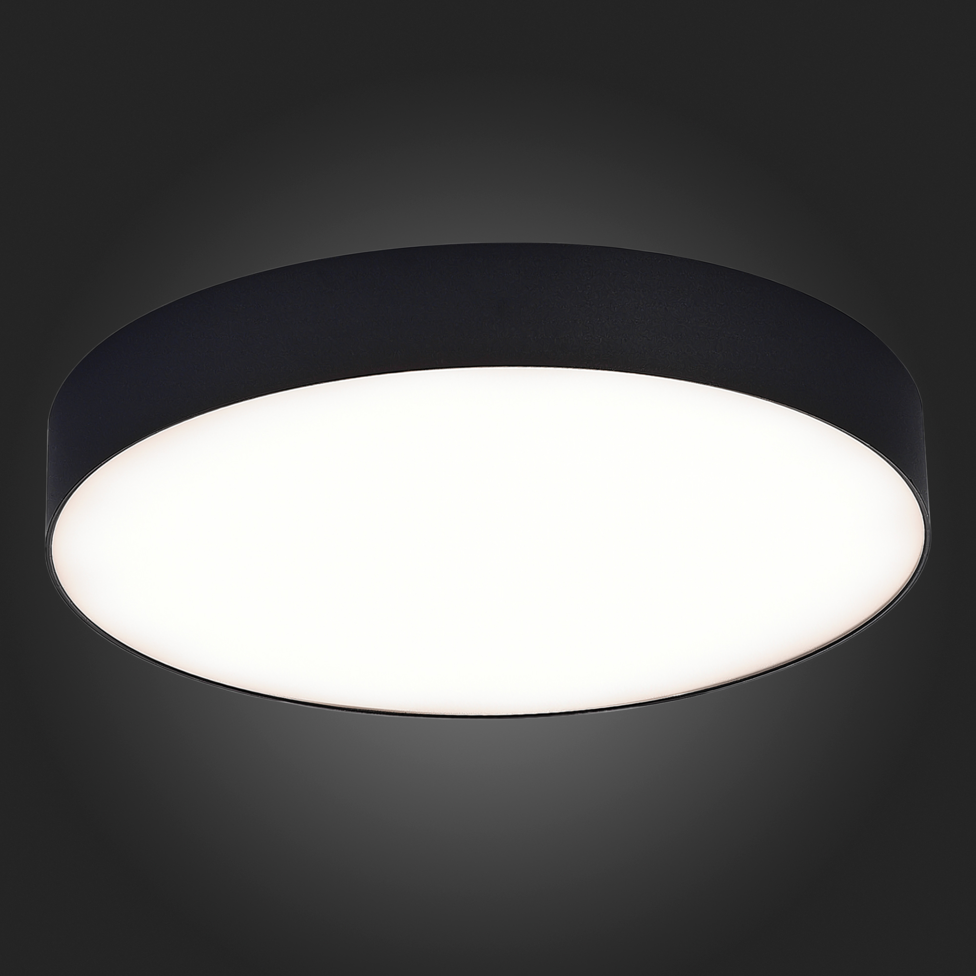 ST606.442.48 Светильник потолочный Черный LED 1*48W 4000K 4 320Lm Ra>85 120° IP20 D400xH55 185-265V Накладные светильники