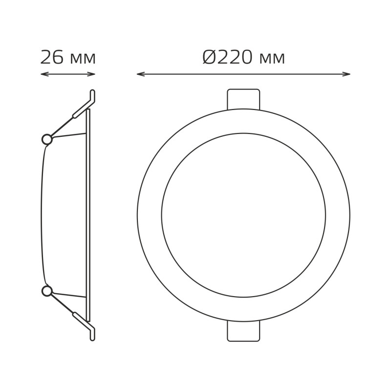 Светильник Downlight Gauss 9030520224