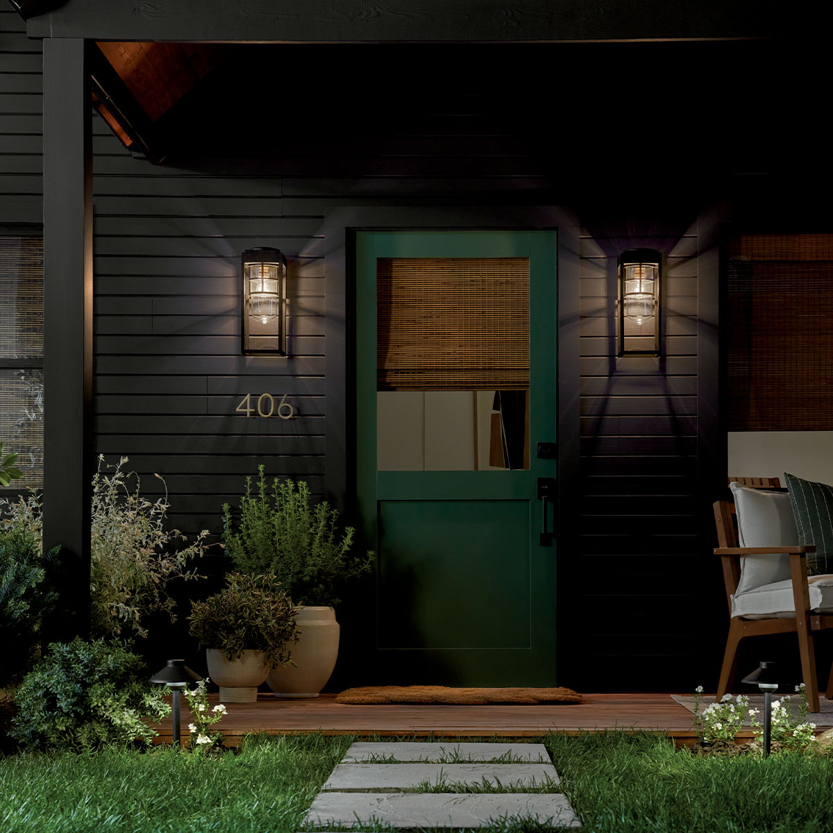 Настенный фонарь Kichler, Арт. KL-HONE-M-BKT