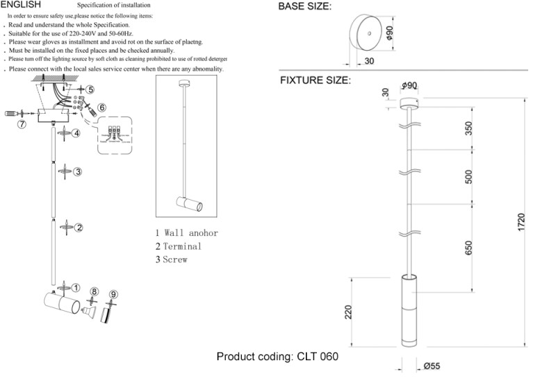 База накладная Crystal Lux CLT 060_01 GO