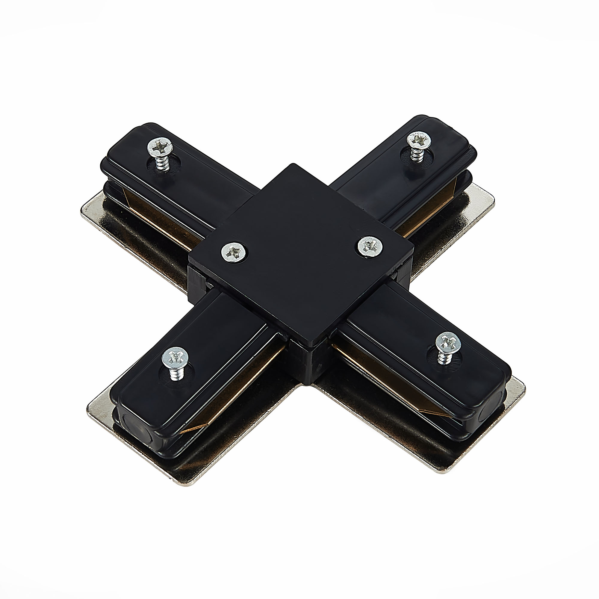 ST002.449.00 Коннектор X-образный ST-Luce Черный BASE