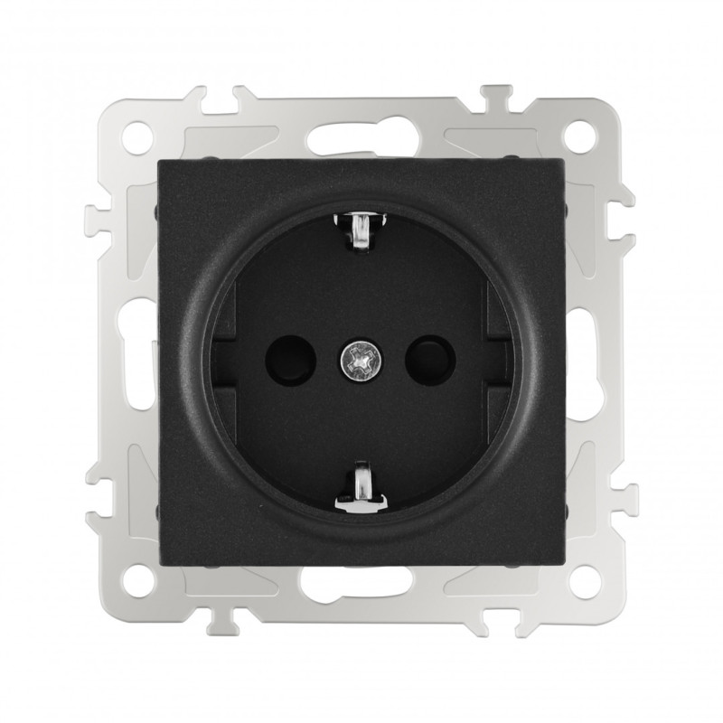 Розетка Arte Milano 206.40-1.black