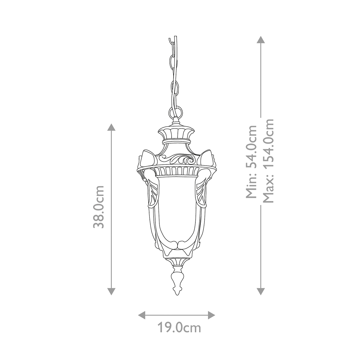 Подвесной фонарь Elstead Exterior, Арт. PH8-M-OB